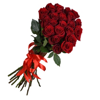 Букет из 21 красной розы Эквадор 70 см