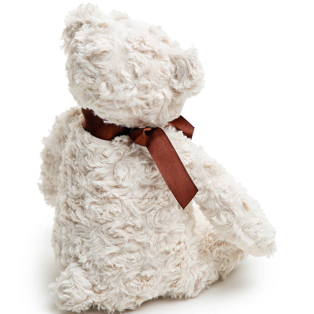 Мишка плюшевый белый 34х23