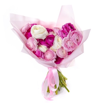 35 разноцветных ранункулюсов