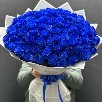 Букет из 101 синей розы Эквадор