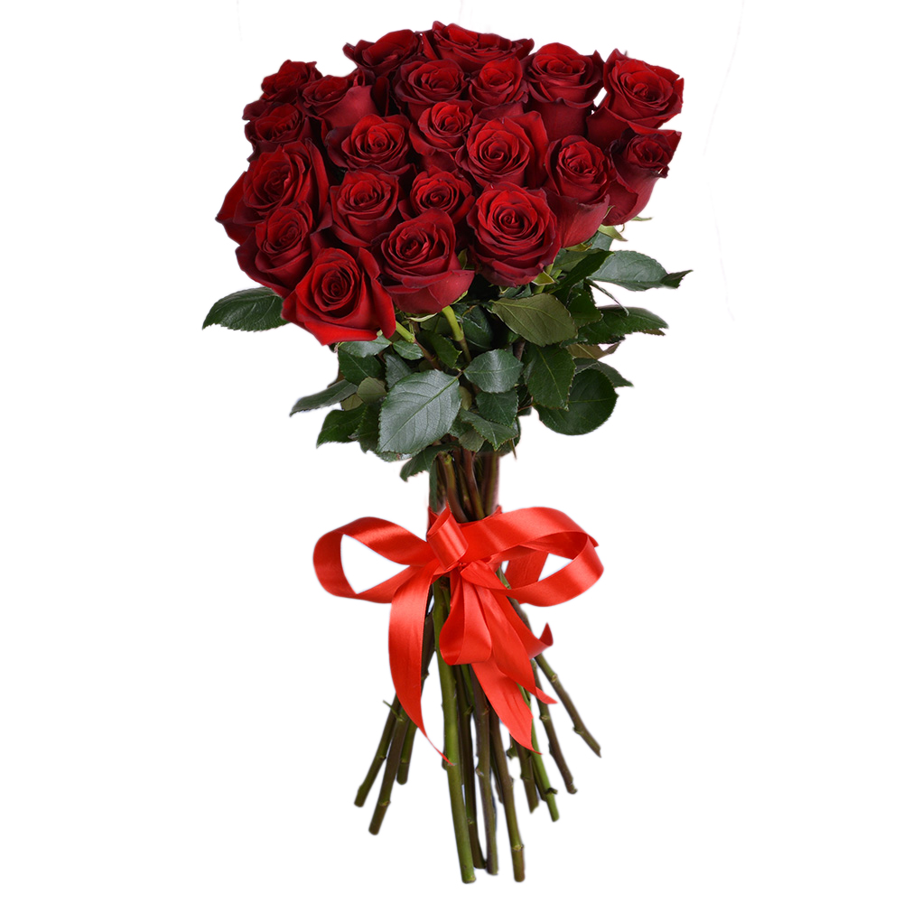 Букет из 21 красной розы Эквадор 70 см